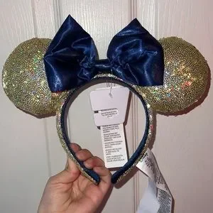 Disney | Accessories | Nwt 5th Anniversary Minnie Ears Gold  display picture 1
